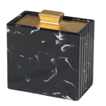 Cotton Swab Toothpick Dispenser Hygienic Resin Storage-Style I