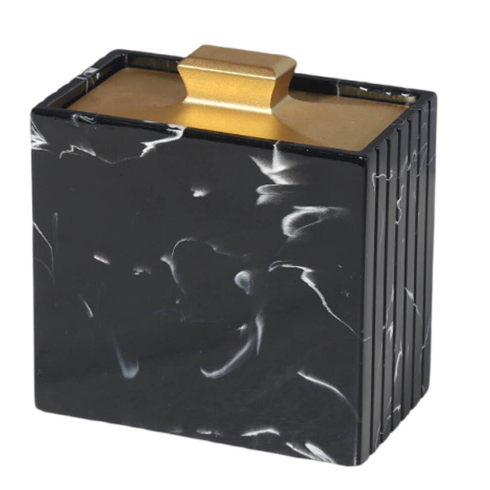 Cotton Swab Toothpick Dispenser Hygienic Resin Storage-Style I