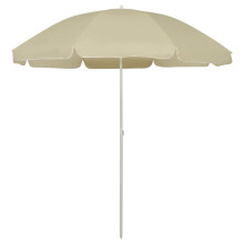 Berkfield Beach Parasol Sand Yellow 240 cm