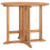 Berkfield Folding Garden Dining Table ò90x75 cm Solid Teak Wood 1