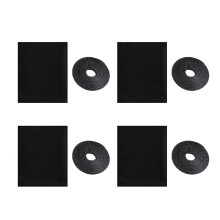 4 Set Adjustable Window Screen Selfs-Adhesive Antis-Black