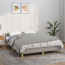Berkfield Weighted Blanket Grey 135x200 cm Single 6 kg Fabric