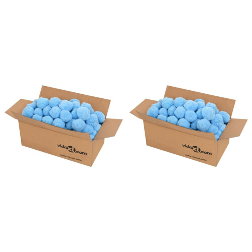 Berkfield Anti Bacteria Pool Filter Balls Blue 1400 g Polyethylene