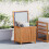 Berkfield Garden Storage Box 60x50x58 cm Solid Teak Wood 1
