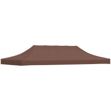 Berkfield Party Tent Roof 6x3 m Brown 270 g/m