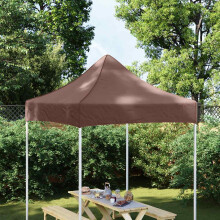 Berkfield Party Tent Roof 2x2 m Brown 270 g/m