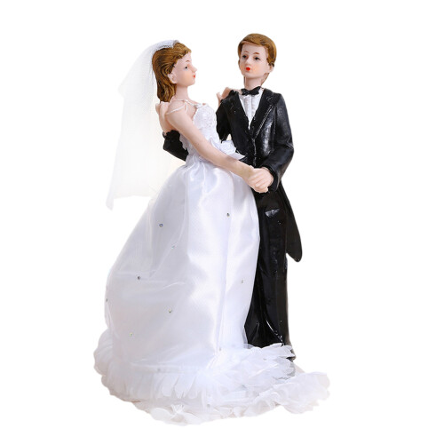 Classical Wedding Anniversary Cake Top Resin Couple-Style C