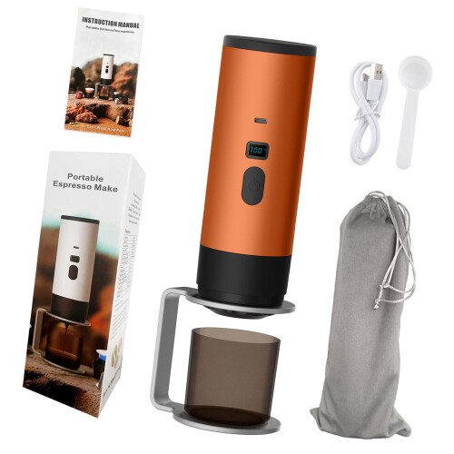 Miniature Capsuled Coffee Machine Auto Extraction Easy-Orange
