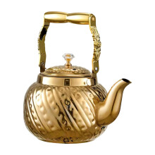 Large 1.2/1.6/2L Hammered Teas Kettles-Gold plated 1600ML