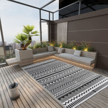 Berkfield Outdoor Rug ARAKIL Black 190x290 cm PP
