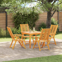 Berkfield Garden Chair 4 pcs Brown 57 x 72 x 109 cm Solid Acacia Wood