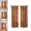 Polyester Floor Curtain Dustproof-150 200 per piece Warm brown 2