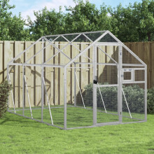 Berkfield Aviary Silver 1.79x3x1.85 m Aluminium