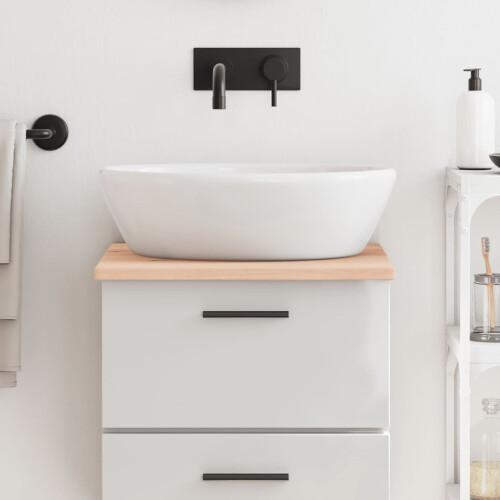 Berkfield Bathroom Countertop 40x50x2 cm Untreated Solid Wood