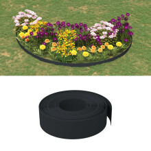 Berkfield Garden Edgings 3 pcs Black 10 m 15 cm Polyethylene