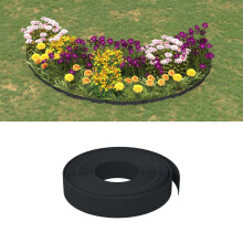 Berkfield Garden Edgings 3 pcs Black 10 m 10 cm Polyethylene