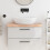 Berkfield Bathroom Countertop 80x40x(2-6) cm Untreated Solid Wood 1