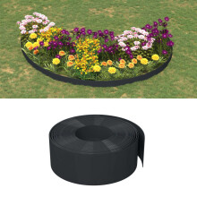 Berkfield Garden Edgings 3 pcs Black 10 m 20 cm Polyethylene