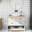 Berkfield Bathroom Countertop 100x60x2 cm Untreated Solid Wood 1