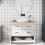 Berkfield Bathroom Countertop 100x60x(2-6) cm Untreated Solid Wood 1