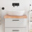 Berkfield Bathroom Countertop Light Brown 60x60x(2-6) cm Treated Solid Wood 1