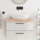 Berkfield Bathroom Countertop 80x30x(2-6) cm Untreated Solid Wood 1