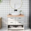 Berkfield Bathroom Countertop 100x50x(2-6) cm Untreated Solid Wood 1