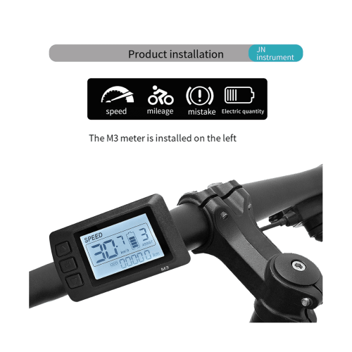Ebike Display OMT-M3Display SM Stik Intelligent LCD Elcykel 2