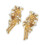 1 paire de patchs de vêtements brodés élégants, perles à ongles, 1