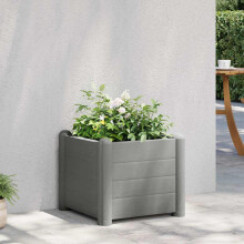 Berkfield Garden Raised Bed PP Stone Grey 43x43x35 cm