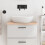 Berkfield Bathroom Countertop 60x30x2 cm Untreated Solid Wood 1