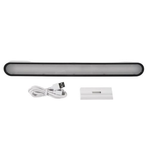 Wireless LED Wall Reading Light Stick  Bunk Dimmable Contact Lights Headboard Adhesive Lamp for Makeup Mirror - White