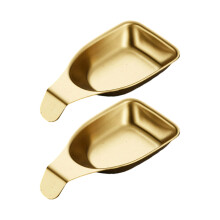 Stainless Steel Dipping Bowls Condiment Dishes Appetizer-gold M