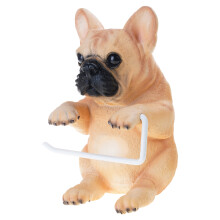 Elegant Dog Design Resin Tissue Dispenser Versatile Bathroom-10