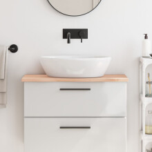 Berkfield Bathroom Countertop 80x40x2 cm Untreated Solid Wood