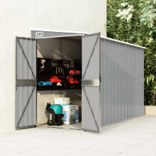 Berkfield Wall-mounted Garden Shed Grey 118x288x178 cm Galvanised Steel