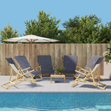 Berkfield Beach Towels 6 pcs Anthracite 60x135 cm Fabric 400 GSM