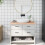 Berkfield Bathroom Countertop 100x50x(2-4) cm Untreated Solid Wood 1