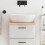 Berkfield Bathroom Countertop Light Brown 40x40x(2-4) cm Treated Solid Wood 1