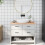 Berkfield Bathroom Countertop 100x50x2 cm Untreated Solid Wood 1