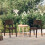 Berkfield Garden Chairs 2 pcs Mocha Polypropylene 1
