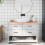 Berkfield Bathroom Countertop Light Brown 120x50x(2-6)cm Treated Solid Wood 1