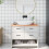 Berkfield Bathroom Countertop Light Brown 100x50x2 cm Treated Solid Wood 1