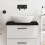 Berkfield Bathroom Countertop Dark Brown 60x50x(2-4) cm Treated Solid Wood 1