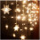 LED Snowflake Curtain Lights Warm White 2.5m 3