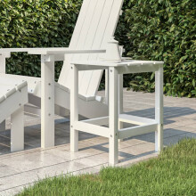 Berkfield Garden Adirondack Table White 38x38x46 cm HDPE