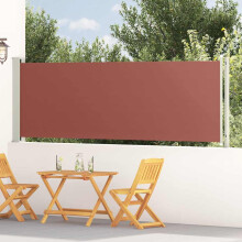 Berkfield Patio Retractable Side Awning 117x600 cm Brown