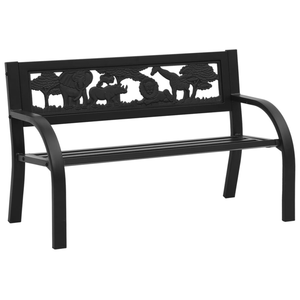 Berkfield Children Garden Bench 86 cm Steel-image-OPC-PTFT682-NEW