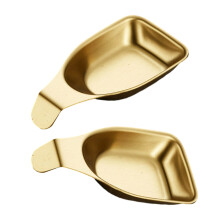 Stainless Steel Serving Dishes Nonslip for Seasoning-gold L