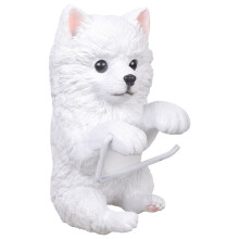 Artistic Dog Figure Toilet Paper Stand Convenient Size Easy-9